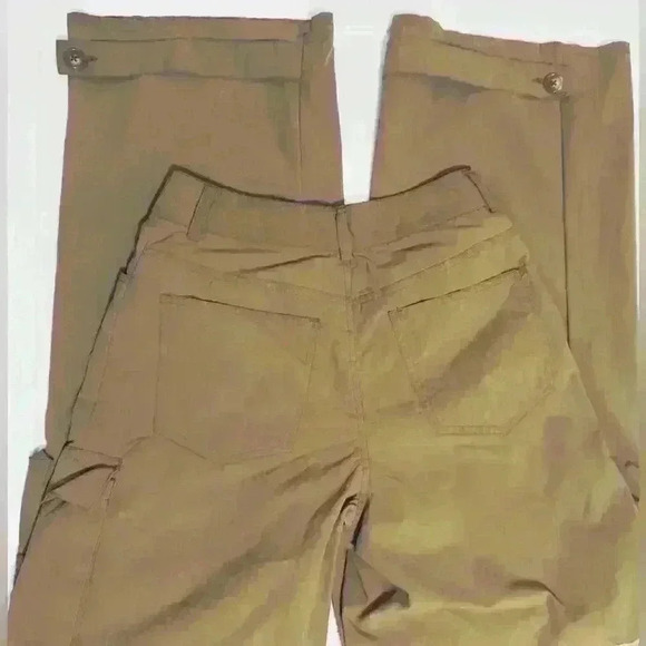 Forever 21 Nylon Baggy Cargo Pants, Women’s Size Small, Khaki - Picture 4 of 13